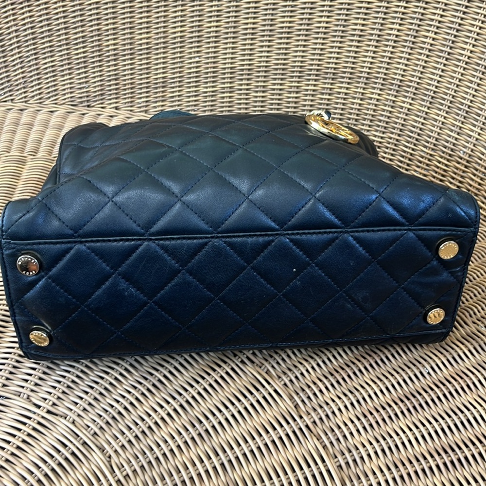 Michael Kors Black Quilted Leather Susannah Shoulder Bag Amazing Condition - Picture 4 of 12